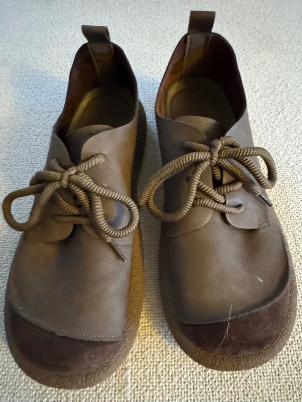 Source Unknown Men's Brown Chukka Lace-Up Boots Japanese men’s work shoes. Comfy